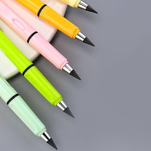 Miniatura 9 de 5 juegos de lápices sin afilar, puntas de lápiz eternas, punta de grafito para todas las edades, 20 unidades*5