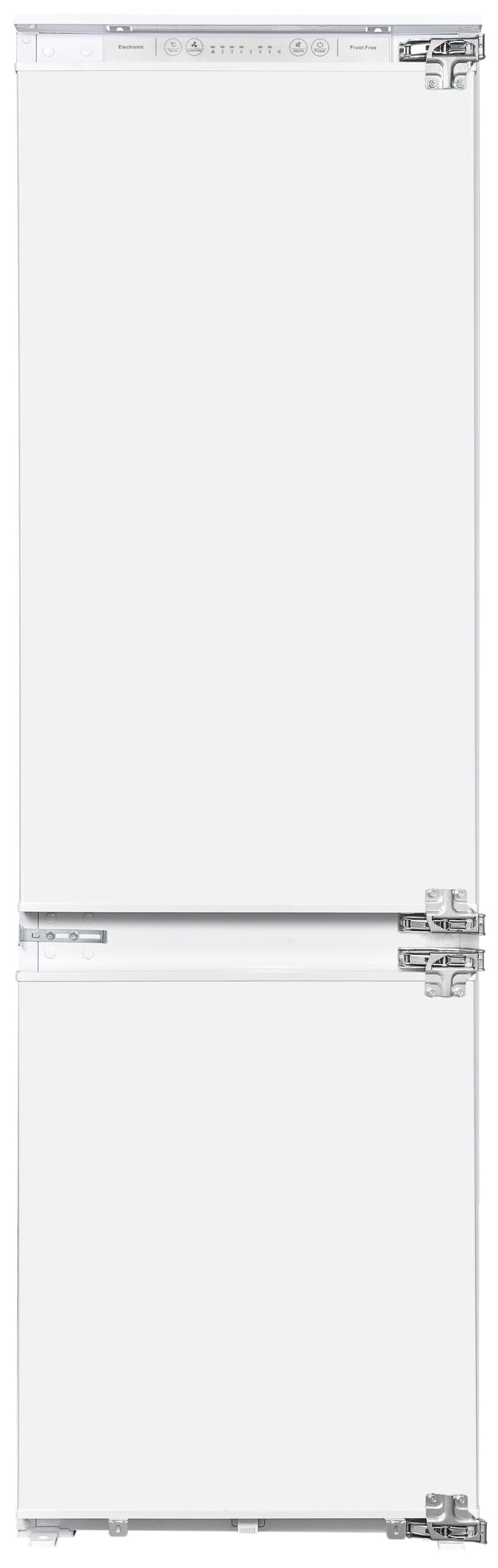 Exquisit® Frigorífico Combi, 246L, Clase E, Color Blanco, Tecnologia No-Frost, Cajón Verdulero, Puerta Reversible, Regulación con Visualización Digital, Consumo 217 kWh/año, Medidas 178,2x54x53 Cm.