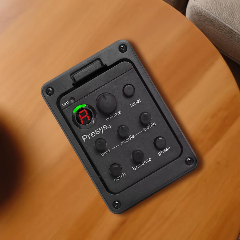 201 Guitare acoustique classique EQ Tuner Piezo Pickup Système de préampli intégré 4 bandes pour Fishman Presys+
