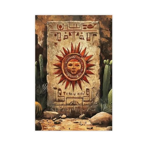 Poster d'art mexicain sur toile idée cadeau originale pour créatifs