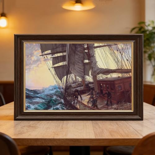 Impression sur toile Trimming The Sails tableau déco salon 20x30 cm - 6