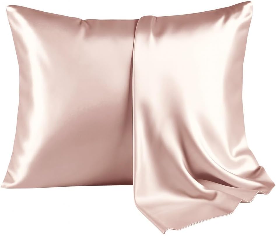 Furbo 100% Pure Mulberry Silk Pillowcase – 22 Momme Luxury Grade for Hair & Skin, Cooling & Anti-Frizz Fabric with Hidden Zipper (Standard Size 20″×26″)