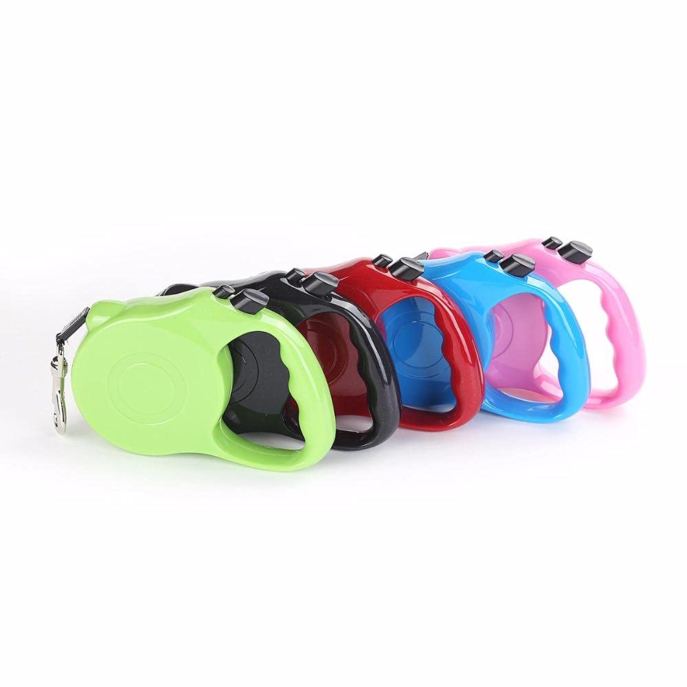 Guinzaglio Automatico per Cani Rosso 300 cm 5 m Guinzaglio per Cani Retrattile Automatico in Nylon per Cani Guinzaglio Estensibile per Passeggiate con Cuccioli 5 m, guinzaglio di trazione PE