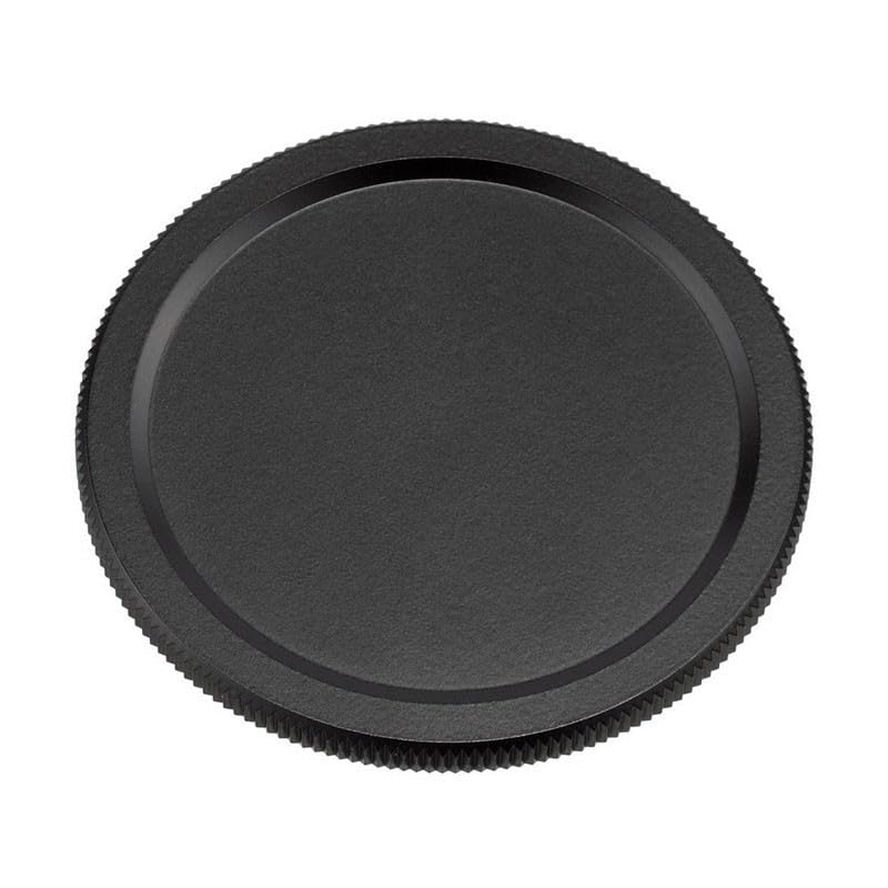 Tapa Pentax DA 40mm f2.8 negra de alta precisión y ajuste firme para lente fotográfica