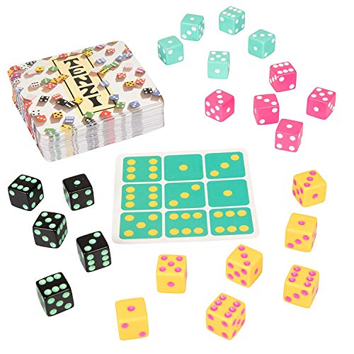 Tenzi Party Pack Dice Game Bundle With 77 Ways To Play Tenzi - A Fun, Fast Frenzy For The Whole Family - 6 Sets Of 10 Colored Dice - Colors May Vary #TOP7