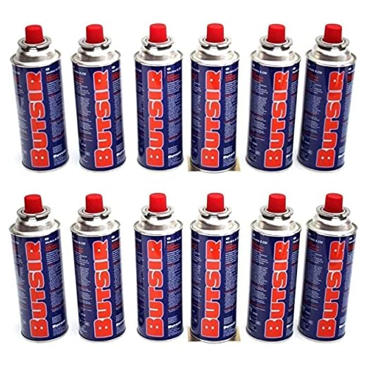 Butsir Gas de 227Gr Pack, Multicolor, 28 x Cartucho B-250 quemadores, sopletes y Otras cocinas del Mercado