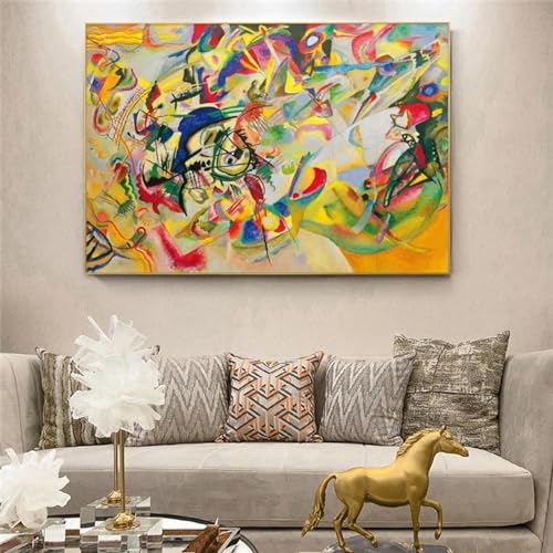 Poster Kandinsky pour bureau | Toile abstraite grand format