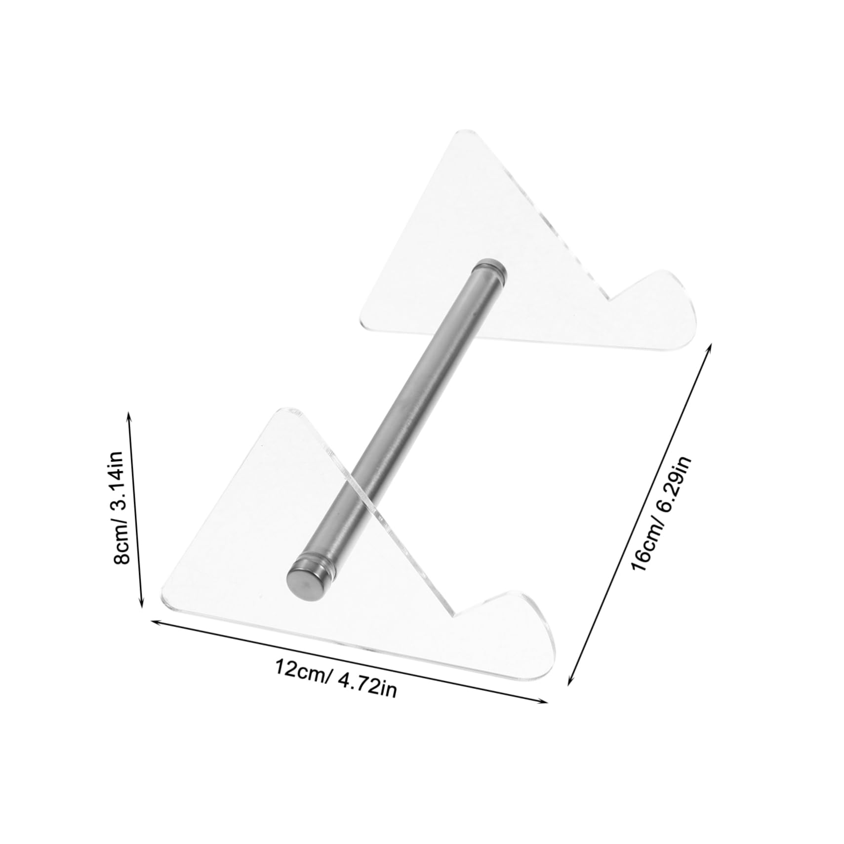 Hohopeti Detachable Keyboard Display Stand Acrylic Desktop Tray for Ergonomic Setup