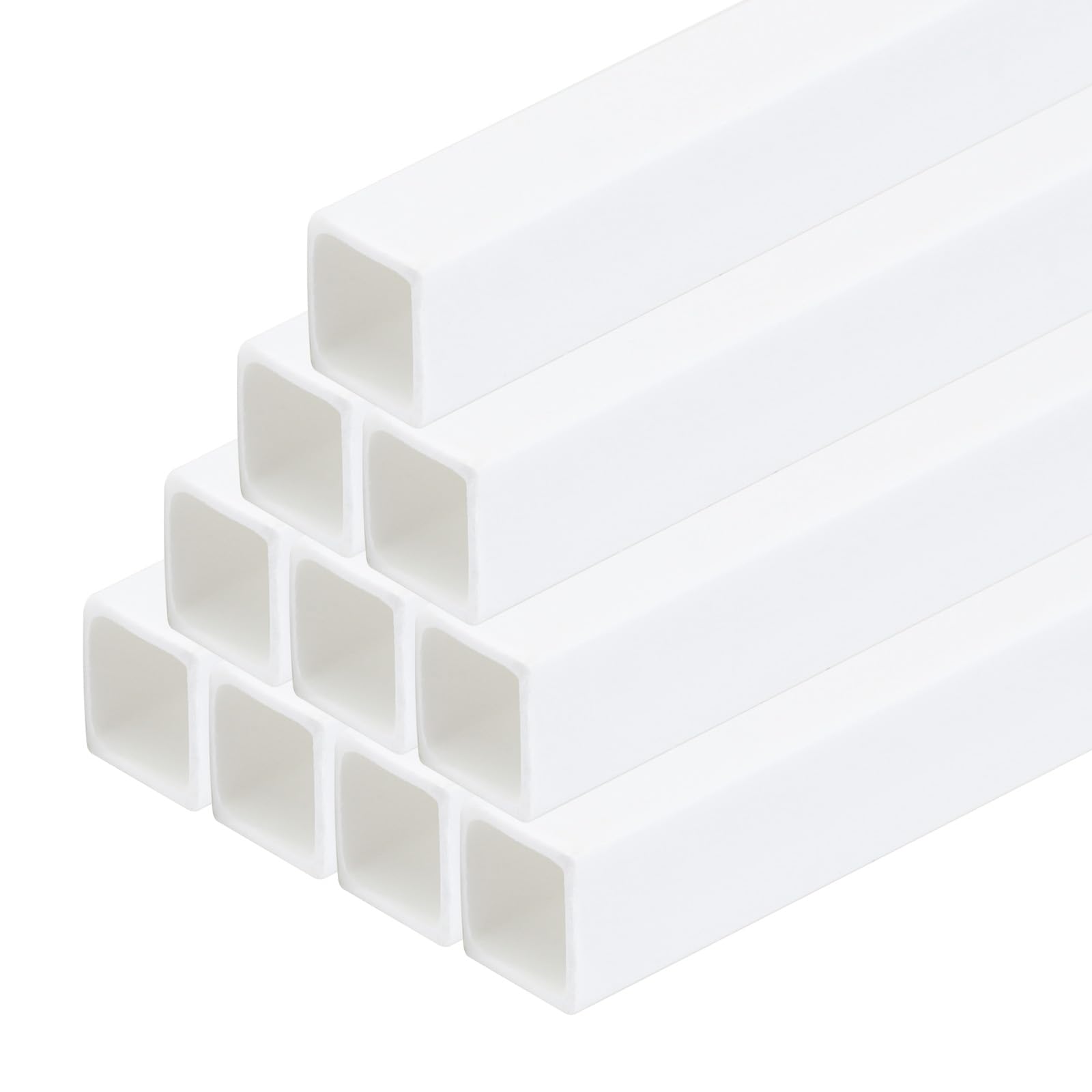 QUARKZMAN 10pz Tubo Plastica Abs per Modelli Plastica, Barra Rotonda Solida 8x8x500mm Bianca Facile Lavorare per La Realizzazione di Modelli Architettonici Fai Te