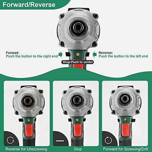 HUYOSEN 21V Max,Professional Brushless Cordless Impact Wrench 3/4 inch,350ft-lbs High Torque Power Impact Wrenches with 4Pcs Driver Impact Sockets and 2 Pcs 3.0Ah Battery