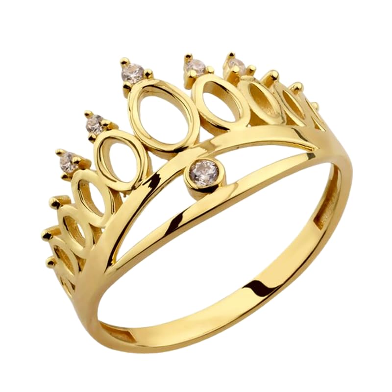 Bague imposante argent 925 pierre CZ transparente anneau plaqué or