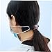 minkissy 6Pcs Black Ear Protective Mask Hook Mask Hanger for Comfortable Wear Ear Saver Accessory for Adults Pack
