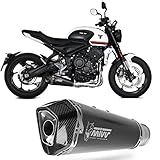 KOMPLETTANLAGE KEIN KAT mivv komplettanlage kein kat delta race stahl schwarz carbon cap kompatibel mit triumph trident 660 2021 2022 mototopgun