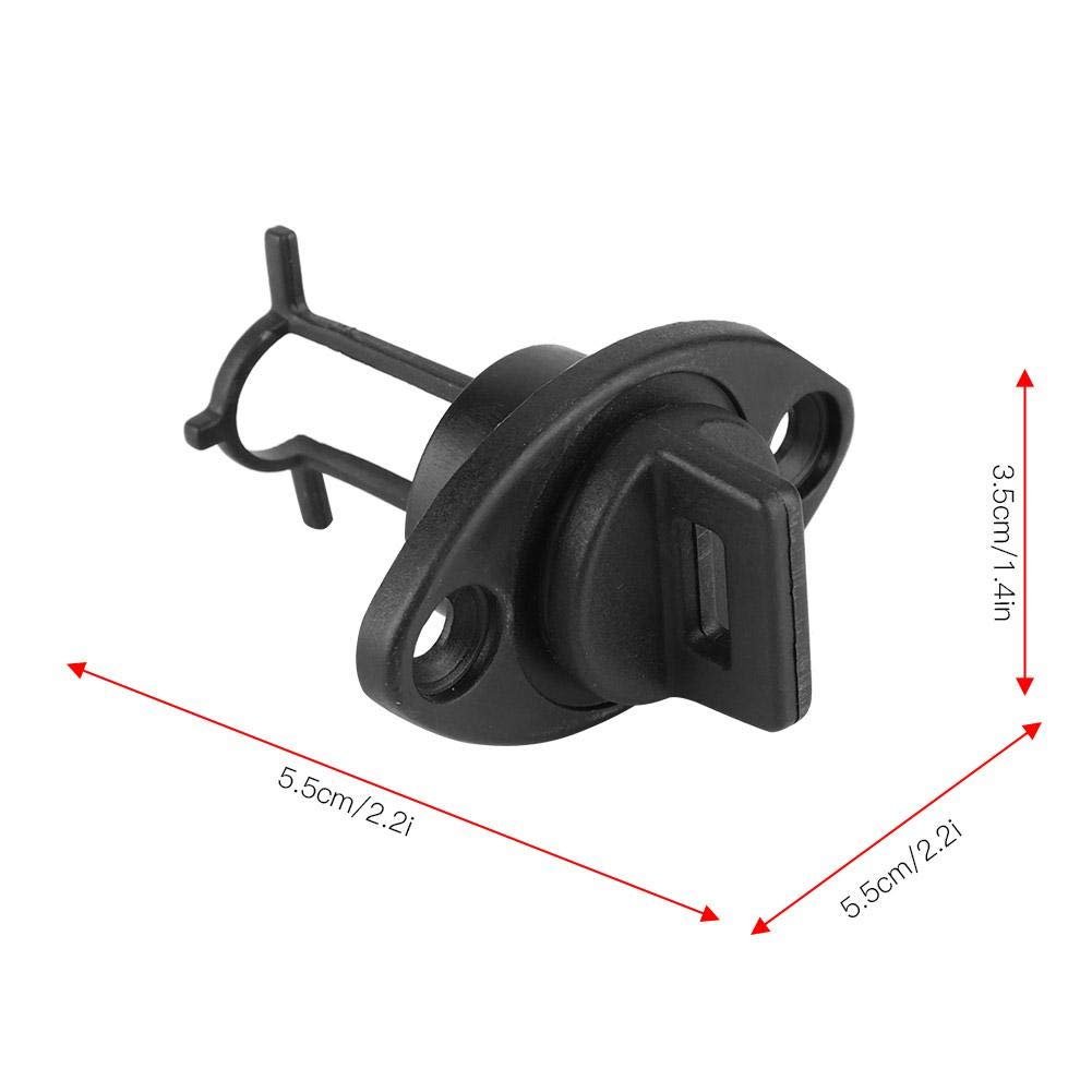 Tbest Bouchon de vidange Kayak, Bouchon Barque, Bouchon Kayak,Kit De Bouchon De Vidange Universel-Kayak Canoës Canot Dériveur Coque Fil De Vidange Bouchons De Vidange De Rechange Vis De Bouchon,Noir