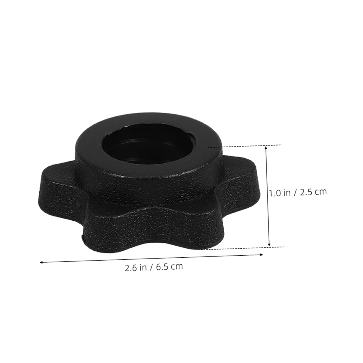 STOBAZA Hexagonal Nut Accessories Dumbbell Nuts Weight Collars for Dumbbell Bars 25mm 10pcs Set
