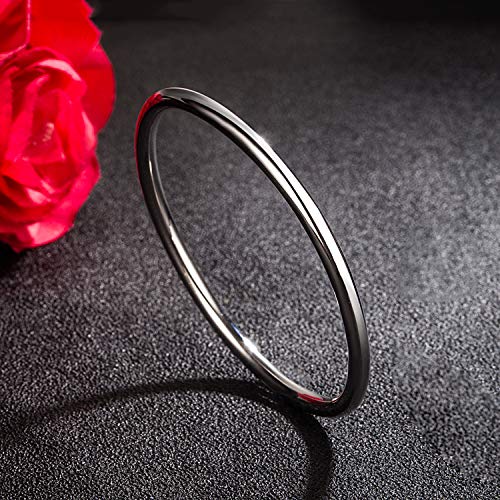 Fashion Smooth Moments Charm 925 Sterling Silver Bracelet Minimalist DIY Women 4MM Bangle Diameter 60-65 -68MM Gold Plated Jewelry Gift3