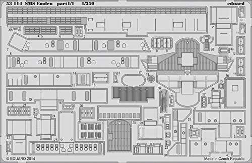 Preisvergleich Produktbild Eduard Photoetch 1:350 - SMS Emden Part 1 (Revell)