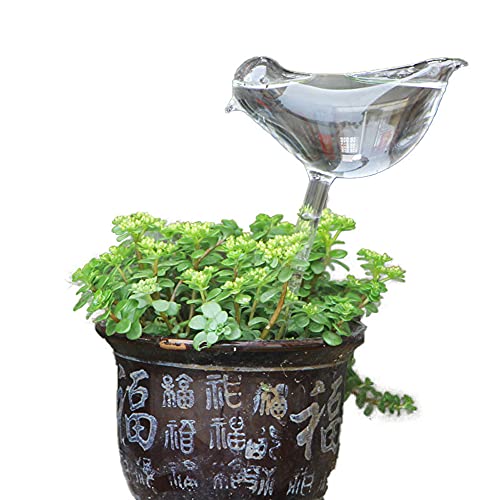 LRJQJ 自動給水 鉢植え 鳥の形 水やり当番 ガーデニング 自動給水器 自動水やり器 留守用 自動給水キャップ 土に挿し 園芸用品 盆栽 じょうろ 水遣り器 散水用具 (鳥)