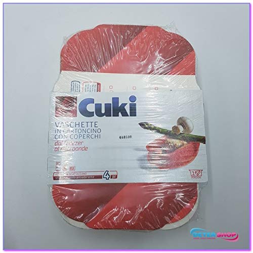 Contenitori Carta con Coperchio, 4 Pezzi