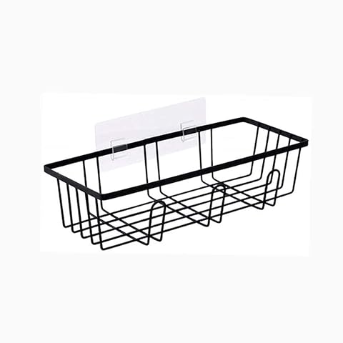 Metal Wire Hanging Shower Caddy Extra Wide Space for Shampoo Conditioner and Soap with Hooks for Razors Towels