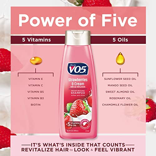 Moisture Milks Shampoo, 12.5 Oz, Strawberries By Vo5 (Pack Of 2) #TOP3