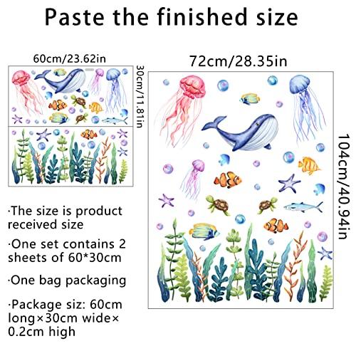 Vinilos decorativos de animales marinos en vinilo PVC ecológico miniatura 2