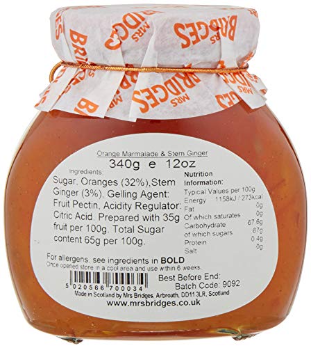 Mrs Bridges Orange Marmalade with Stem Ginger, 12 Ounce image 4