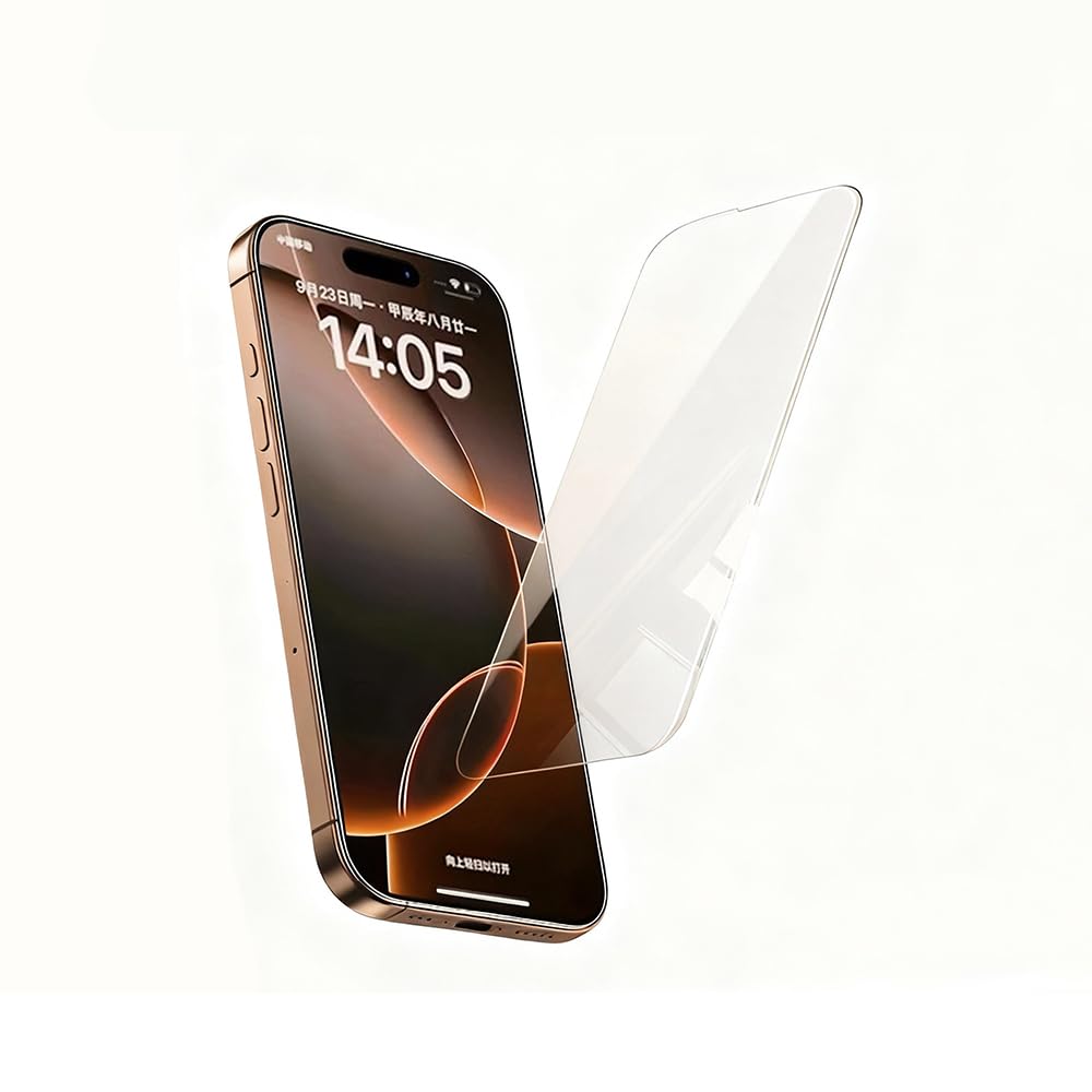 Zore Apple ile uyumlu iPhone 16 Pro 3D Mobi HD Temperli Cam Ekran Koruyucu Şeffaf