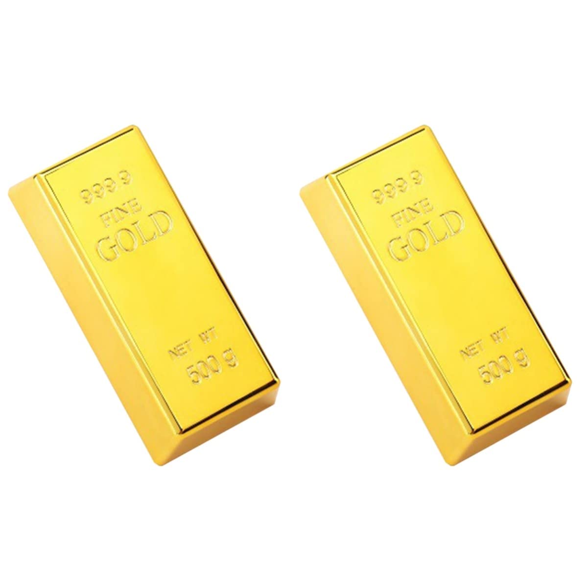 Buy Healifty 2 pack Fake Gold Bar fake gold bars bullion brick door