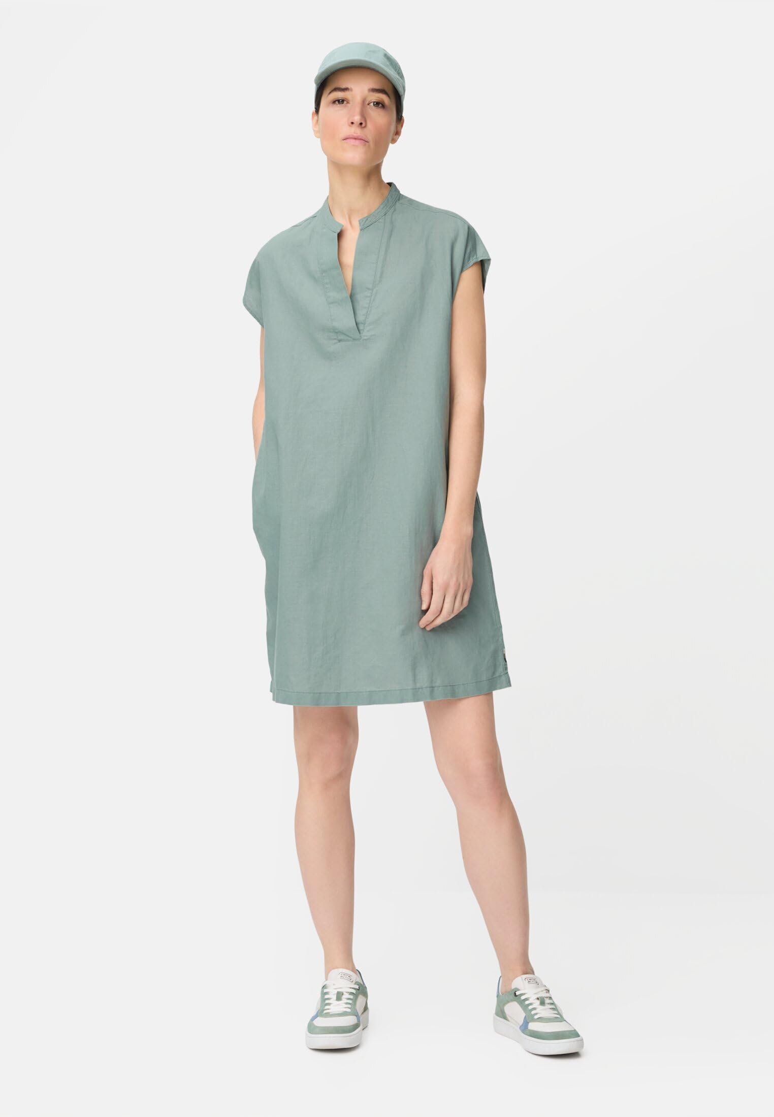 camel active Damen Kleid mit seitlichen Taschen