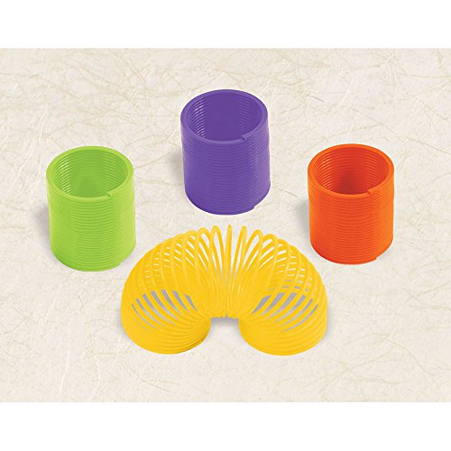 Amscan Brinquedo de mola cheio de diversão, sortido, pacote com 1 - brinde de festa de 9,5 mm, taman