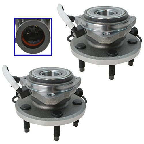 Image of TRQ Front Left and Right Wheel Bearing and Hub Assembly Set 2 Piece Compatible with 03 Ford Explorer Sport 4WD 03-05 Explorer Sport Trac 4WD 03-10 Ranger 4WD 03-09 Mazda B4000 05 B3000 4WD