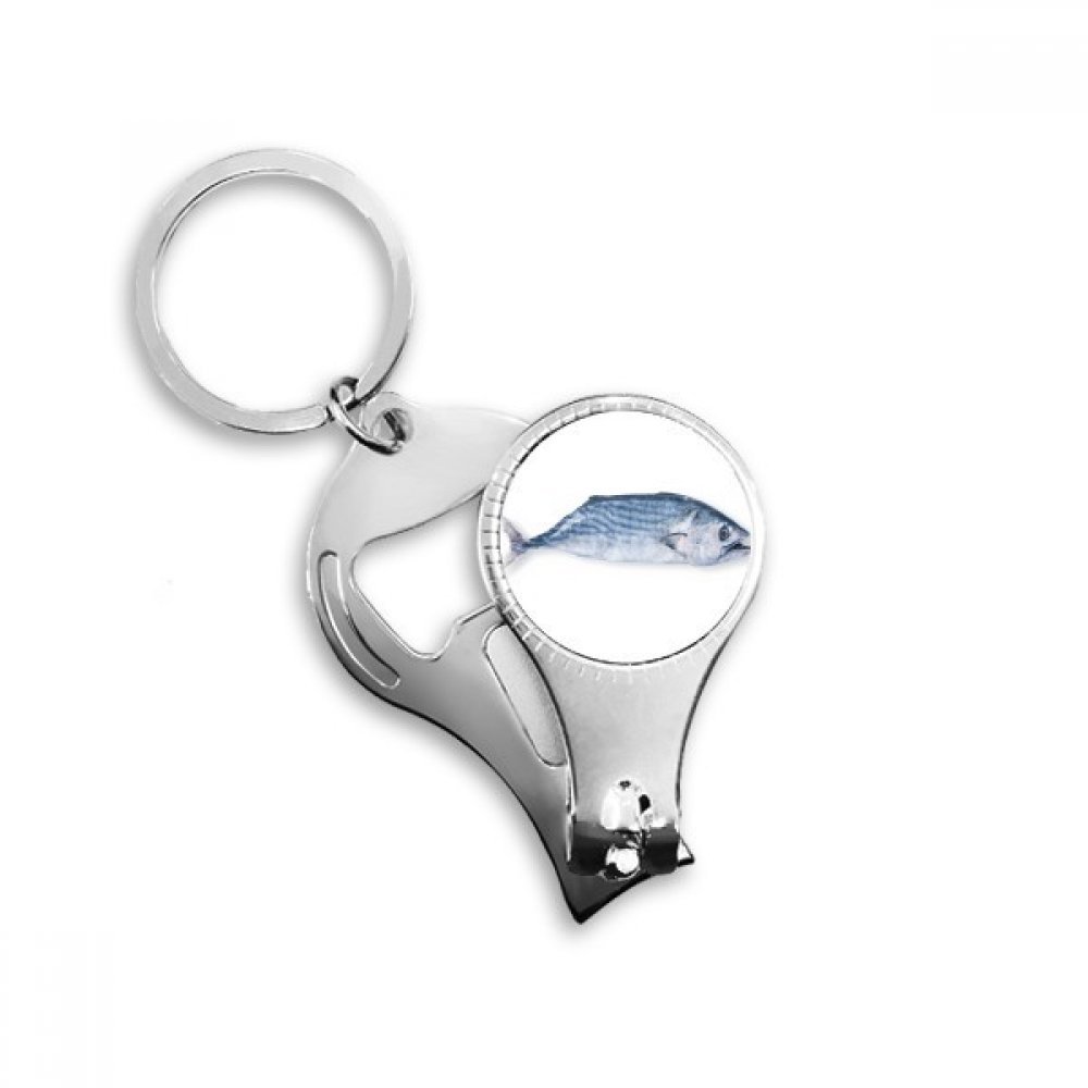 Coupe-ongles petit anneau Ocean Fish bleu frais, mini coupe-ongles ergonomique