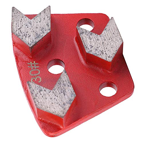 Bagima Trapez-Schleifsegment, Metall, 9 X 7 X 6, 3 Stück, Trapez-Diamant-Boden-Schleifpad-Scheibe, Körnung 30, Metallbindungsschaber