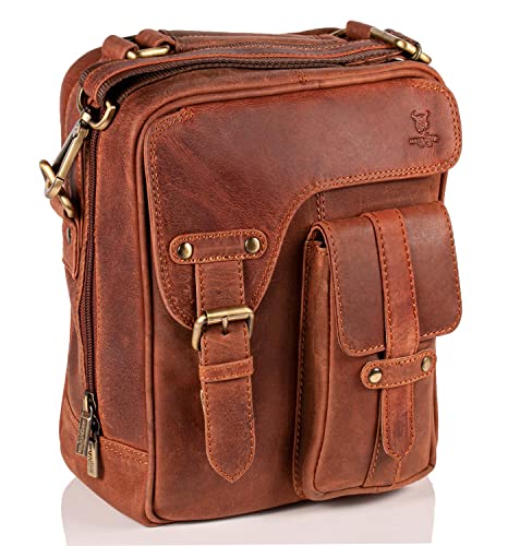 Sacoche Grand Format Homme en cuir véritable fait main MATADOR