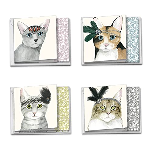 Carte de vœux chats toutes occasions Downtown Art Group pour petites notes
