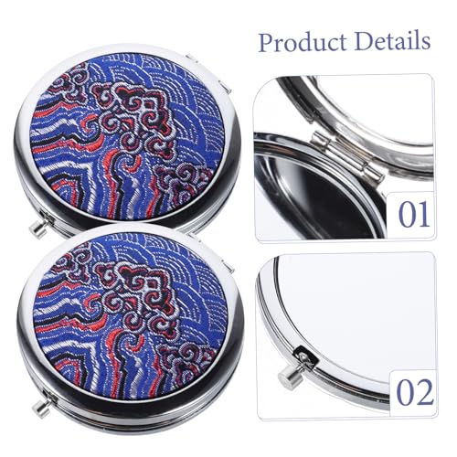 Miroir de maquillage portable compact pour éviter les bavures