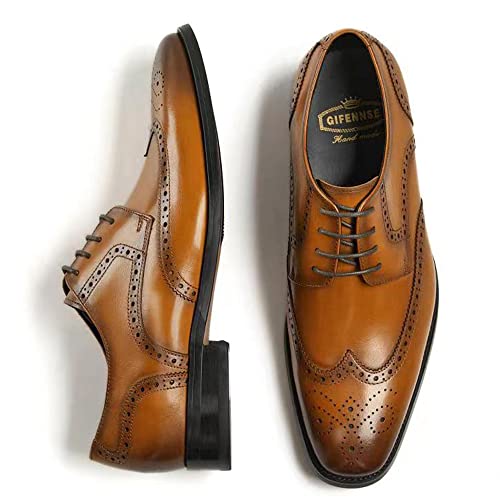 GIFENNSE Men's Oxford Shoes | Mens Dress Shoes | Mens Formal Shoes | Lace Up Dress Shoes4
