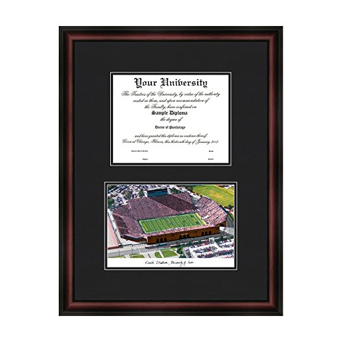 Campus Images NCAA University of Iowa Kinnick Stadium Diplomate Frame
