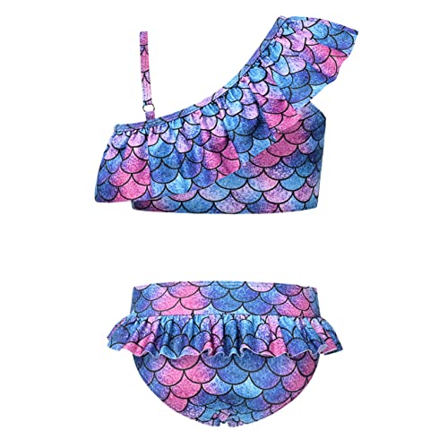 Image of CHILDRENSTAR Girls Swimsuit Two Piece Swimsuits Ruffle Flounce Bathing Suit Kids Tankini Bikini Set