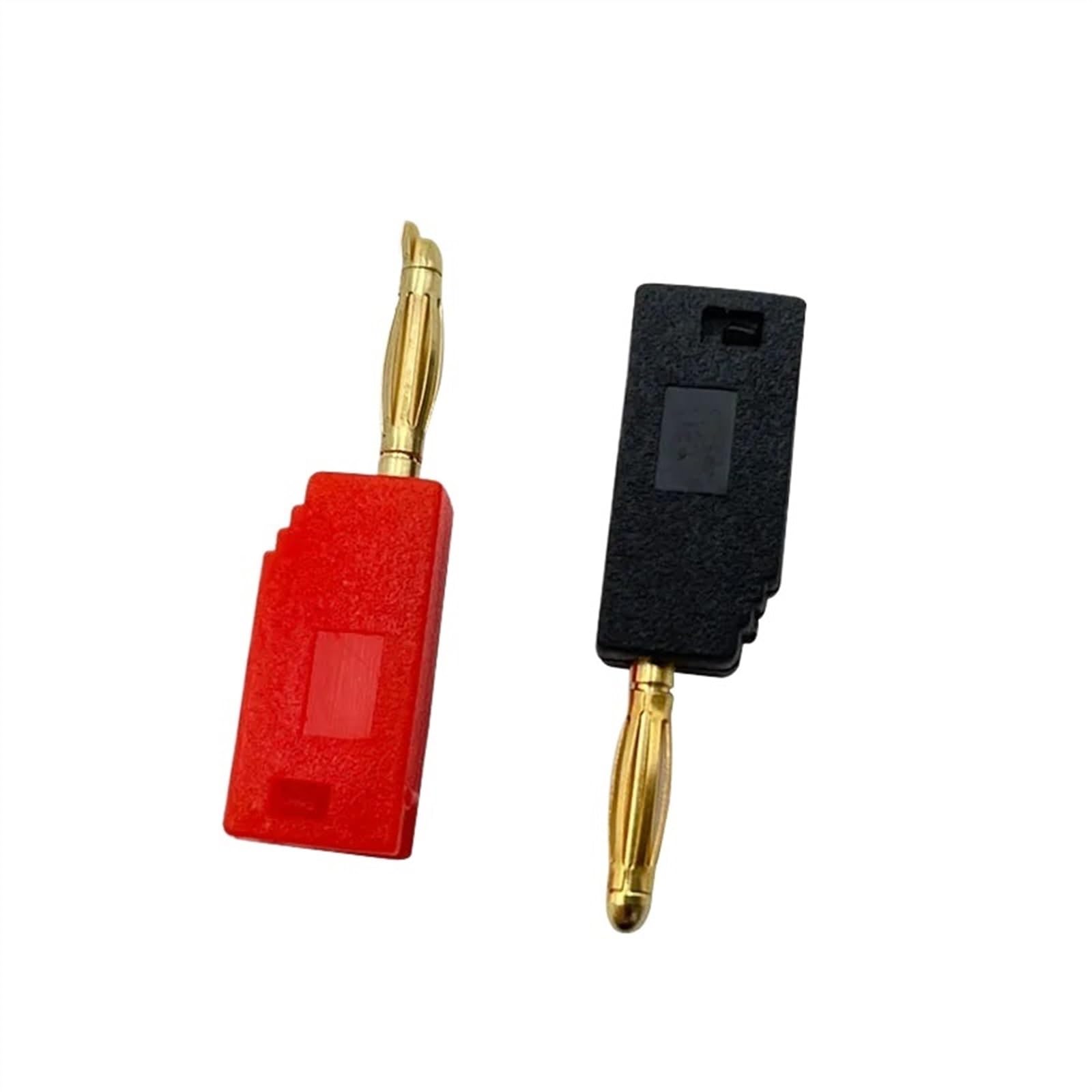 2MM miedziana niklowana spawana wtyczka bananowa złącze elektryczne 40 sztuk (kolor: 40 czerwony)