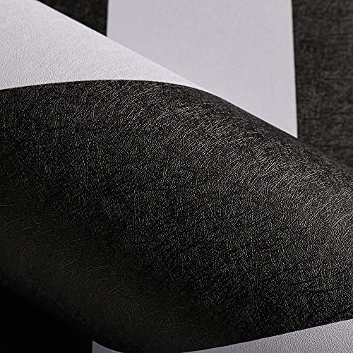 17.3"X118" Peel And Stick Wallpaper Black And White Contact Paper Removable Wallpaper Stripe Self-Adhesive Contact Paper Waterproof Wallpaper Decorative For Wall Covering Cabinets Shelves Liner #TOP5