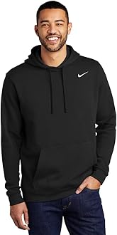 Nike Men's Hoodie Black/White nkCJ1611 010 (XX-Large)