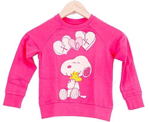 Snoopy Peanuts Cartoon Happy Cute Kinder Sweat-Shirt (122/128, Rosa) Cover