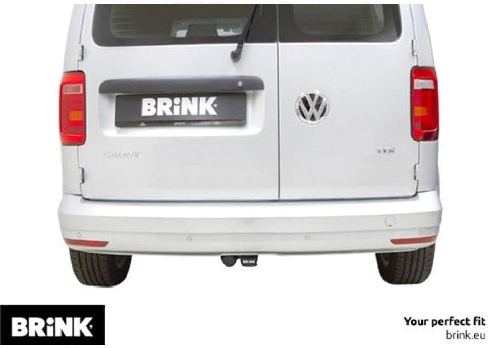 Belakang view of a vehicle with the Brink 606100 towbar fully removed, showing the hidden receiver