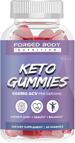 kivus Forged Body Keto Gummies - Gomitas forjadas de nutrición corporal Keto ACV (individuales, 60 gomitas)
