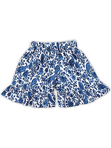 Image of Kids Top and Shorts Sets For Girls (K-4542-BLUE-22)