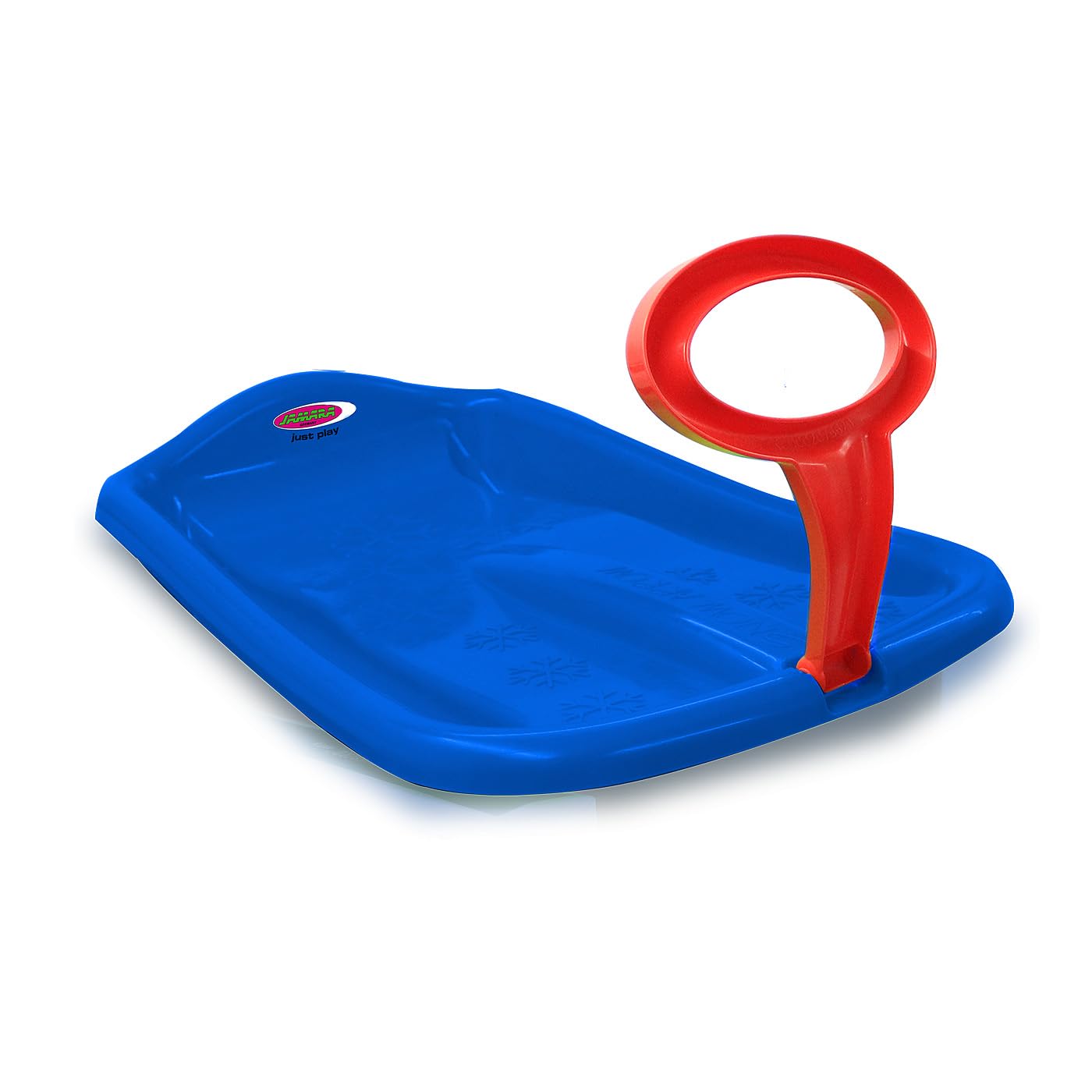 JAMARA 461131 Snow Play Bob Arrow 74 cm, manico in plastica, peso massimo: 50 kg, design aerodinamico, blu