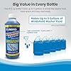 ABRO Windshield Washer Concentrate - 473ml, 2-in-1 All-Season Cleaner & Anti-Freeze, Up to -25°F (-31.5°C) Freeze Protection, Streak-Free Cleaning, Bug and Tar Removal #1