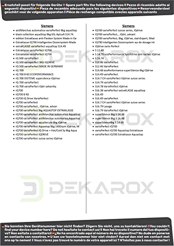 DEKAROX Türgriff mit Achsen für Siemens 751791 00751791 für Waschmaschine Frontlader wie iQ700 iQ790 iQ500 varioPerfect S12 S14 S16 superSilence Extraklasse